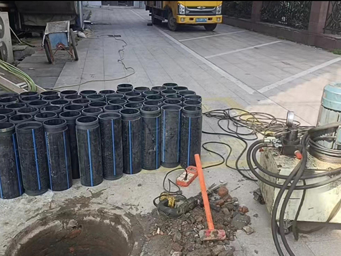 长倘口镇PE置换管厂家 DN315置换管 非开挖管短管置换